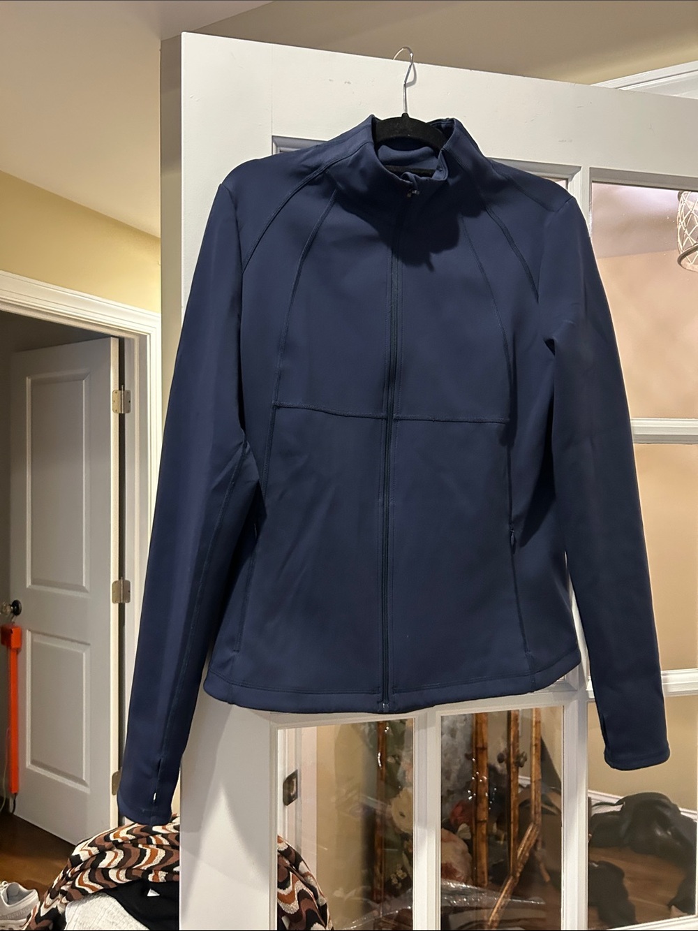 Sweaty Betty Navy Zip-Up Utility Jacket